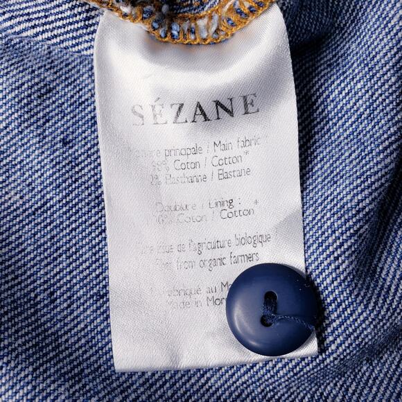 SEZANE High Rise Pleated Mother Jeans Women's French 36/(?)US 4 in Medium Wash - Picture 7 of 13